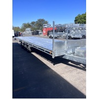 8 X 2.4 Metre Tri-Axle Flat Top Hydraulic Tipping Trailer 4990kg ATM Supplied Without Floor To Suit Tiny Home Build