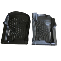Mudtamer 4WD Moulded Floor Mats suits Ford Ranger Dual Cab Four Door Utility 2011-2022 