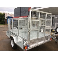 Trailer Hire Box Trailers 8X5 Rear Ramp 900mm Cage